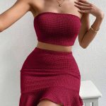 ست تاپ و دامن زنانه مجلسی – برند Shein
