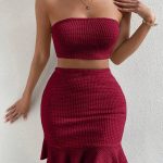 ست تاپ و دامن زنانه مجلسی – برند Shein